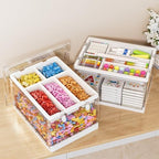 24qt 2packs clear craft organizers and storage with, main product view
