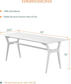 OSCHF Solid Wood Study Desk - Image 2