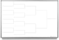 12 Team Bracket Whiteboard 36" x 24"