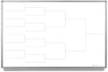 12 Team Bracket Whiteboard 60" x 40" by CreativeSafetySupply