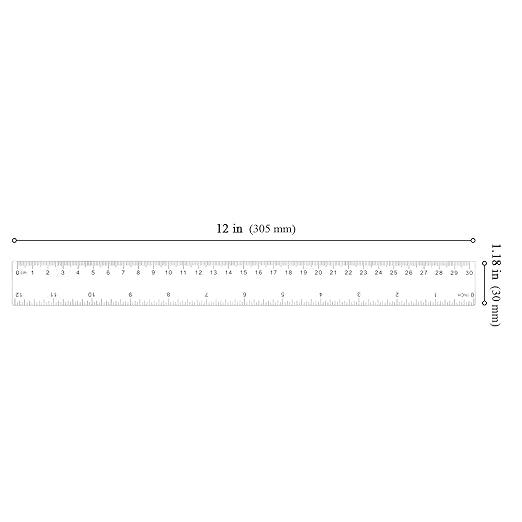 KEILEOHO 200 Pack 12 Inch Clear Plastic Ruler, Bulk Standard/Metric Straight - Image 2