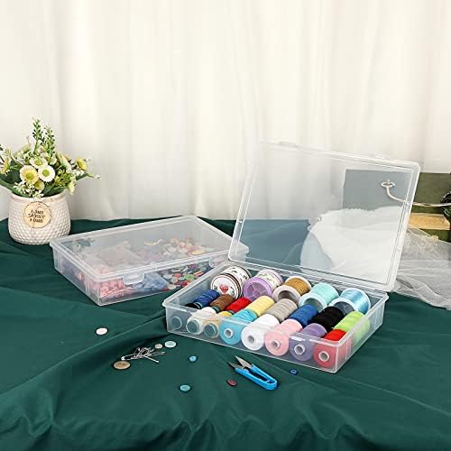 btsky clear plastic storage box with flap lid,4, package contents