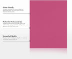 LUXPaper 8.5" x 11" Paper | Letter Size | Magenta Pink | 80lb. Text | 250 Qty - Image 8