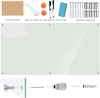 Large Glass Dry Erase Board, 96 x 48 Inches Magnetic Glass Whiteboard - Image 4