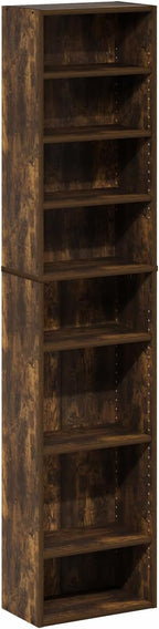 Furinno Indo DVD Shelf, 8-Tier CD Rack, Media Shelf by Furinno-FitsYourSpaceFitsYourBudget