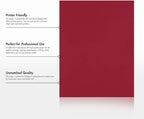 LUXPaper 8.5" x 11" Paper | Letter Size | Garnet Red | 80lb. Text | 50 Qty - Image 8