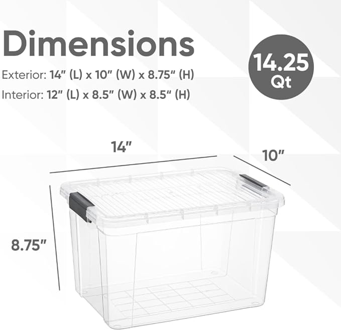 Superio Clear Storage Boxes - Image 3