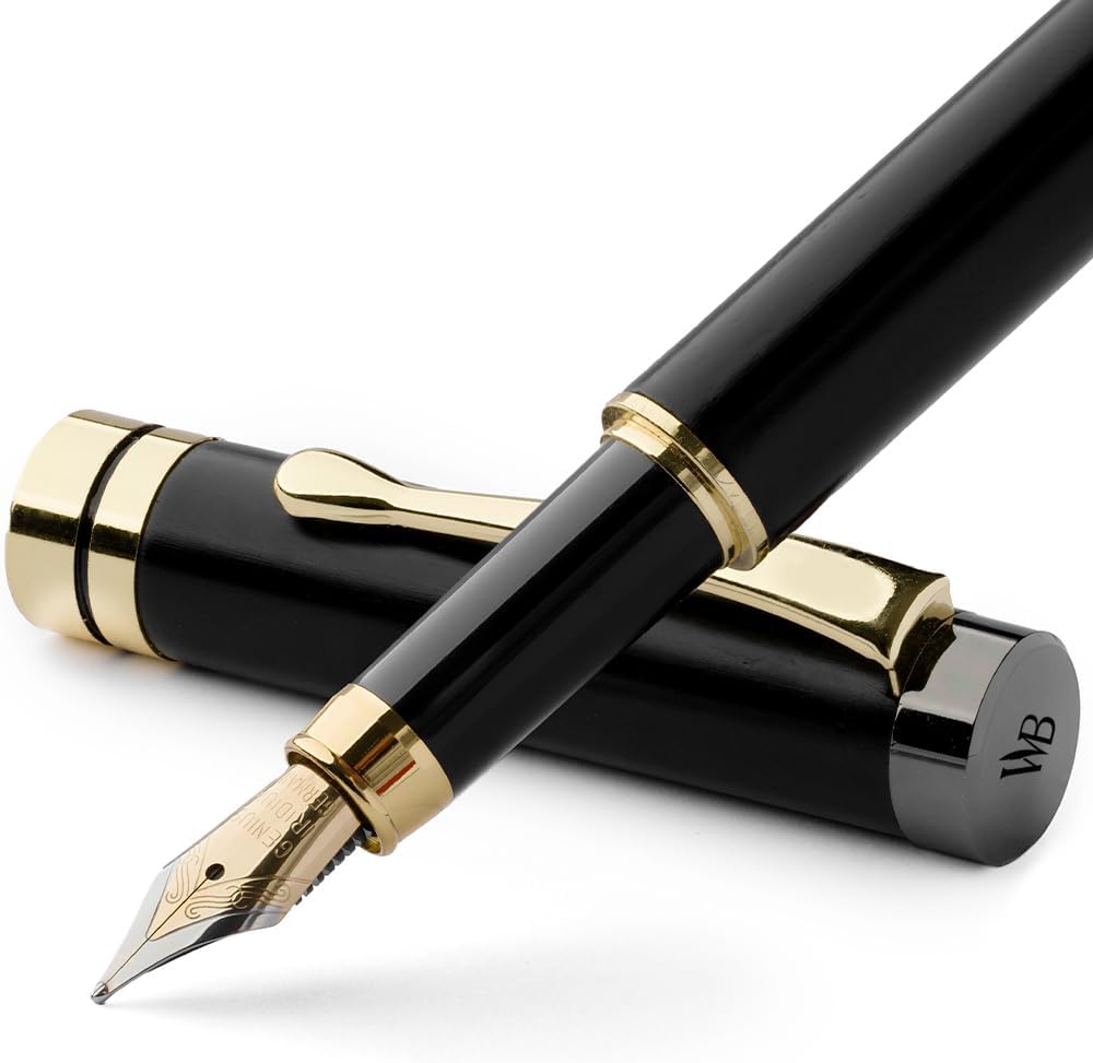 Wordsworth & Black Fountain Pen Set, Luxury Bamboo Wood