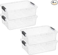 Superio Storage Bins with Lids, Stackable Totes, BPA Free, Odor Free, Organizer by Superio