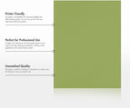 LUXPaper 8.5" x 11" Paper | Letter Size | Avocado Green | 70lb. Text | 250 Qty - Image 8