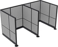 2 Person Workstation Wall Partition | Powered Cubicle Workstations | Privacy by SKUTCHIDesignsInc