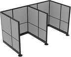 2 Person Workstation Wall Partition | Powered Cubicle Workstations | Privacy by SKUTCHIDesignsInc
