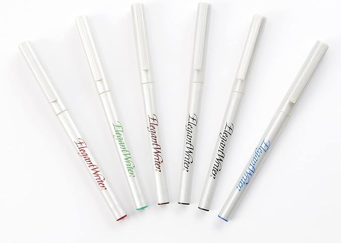 Speedball 2881 Elegant Writer 6 Fine Calligraphy Markers Set - Image 2