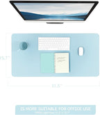 YSAGi Non-Slip Leather Desk Pad, Waterproof Laptop Computer Desk Keyboard Mat - Image 5