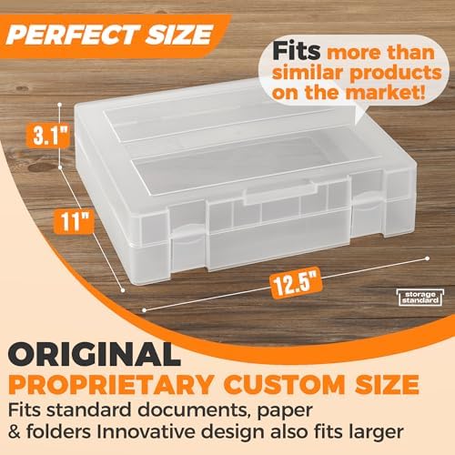 art and craft organizers and storage case – showing dimensions
