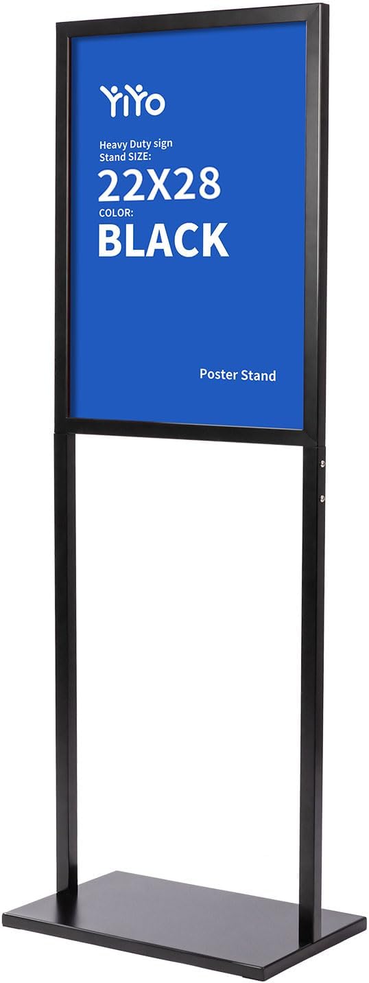YIYO Sign holder floor stand, heavy Duty Pedestal poster stand by YIYO