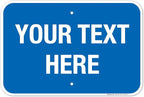 Personalized Custom Blue Background Customize by SigoSigns