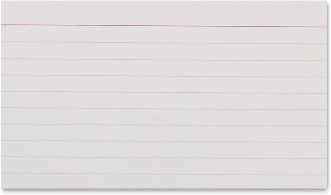 Amazon Basics Paper Flash Ruled Index Note Cards, Heavy Weight, 3 x 5 Inch Card - Image 3