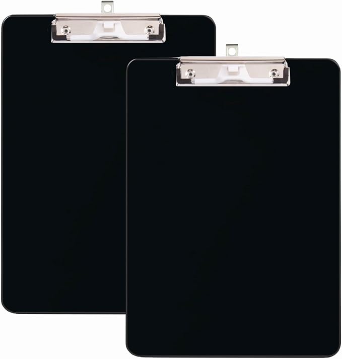 TFDLCG zm 2 PCS Clip Boards 8.5x11, Standard Letter Size A4, Heavy Duty by TFDLCGzm