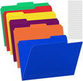 Sooez 6 Pack Plastic File Folders Colored by Sooez