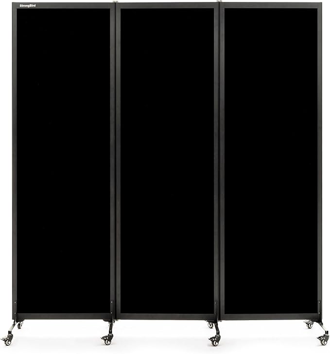 Upgrade Version Room Partition and Divider, Freestanding Rolling Dividers by StrongBird