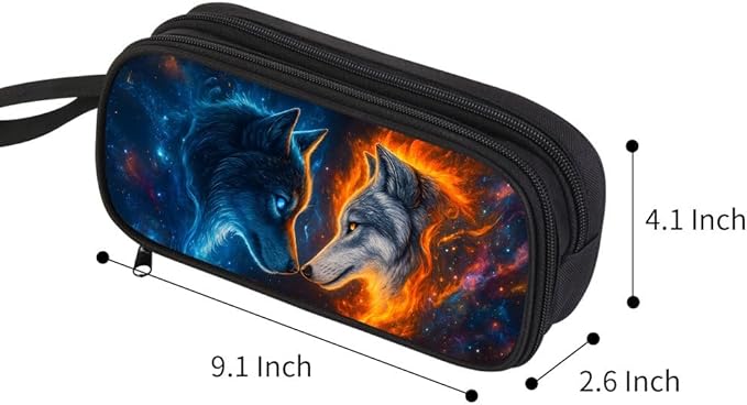 HiMagics Children's Pencil Case, Large Zipper Pencil Pouch - Image 2