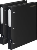 MUKAWA 1 Inch 3 Ring Binder, D-Ring Binder Holds 250 Sheets, PP Cover by Unknown