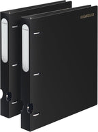 MUKAWA 1 Inch 3 Ring Binder, D-Ring Binder Holds 250 Sheets, PP Cover by Unknown