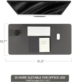 YSAGi Non-Slip Leather Desk Pad, Waterproof Laptop Computer Desk Keyboard Mat - Image 2