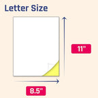 200 Sheets, Printable White Sticker Paper, Laser/Inkjet Printing - Image 2