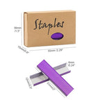 NatSumeBasics 6000 Purple Staples 26/6 Standard Colored Staple - Image 6