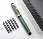 xixixiaozhu Metal Big Fountain Pen Set Medium Nib 0.7mm, Includes Ink Refill - Image 7