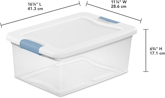 Sterilite 12-Pack Latching Box, Under Bed Storage Bins - Image 2