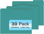 File Folder, HERKKA 30 Pack 1/3 Cut Tab File Folders, File Folders Great by HERKKA
