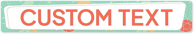 Custom Sign, Custom Street Sign, 11 Font Colors, 13 Font Styles, 4 Hole Options by MySignCenter