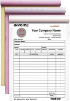 Personalized Invoice Book Custom 2 Part/3 Part Receipt Book Quote Estimate by BFHEFGSUU