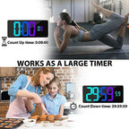 18" large rgb digital wall clock 11 color, package contents