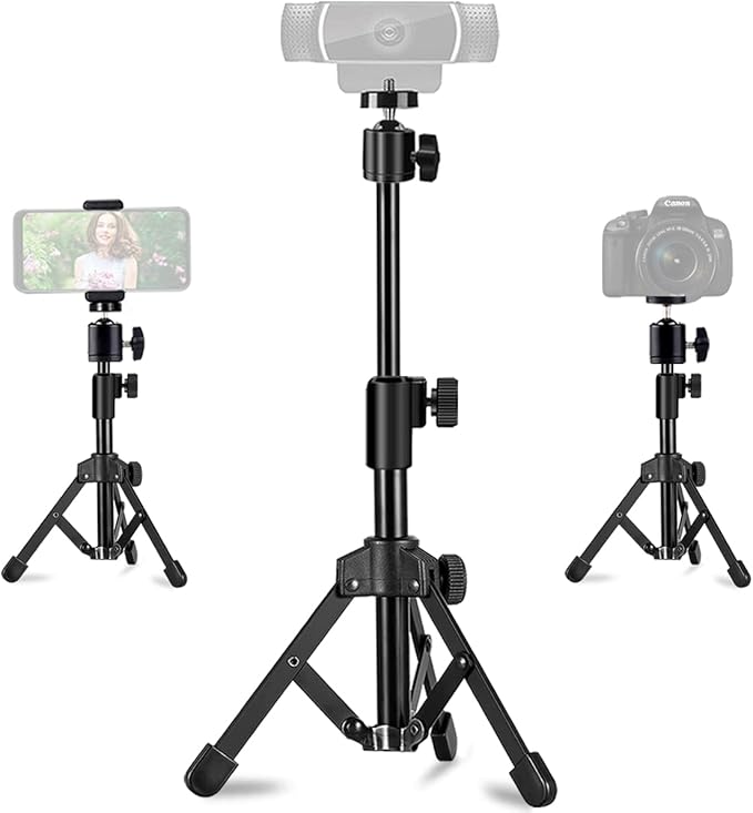 Webcam Tripod Stand Extendable Desktops Tripod by JCWINY