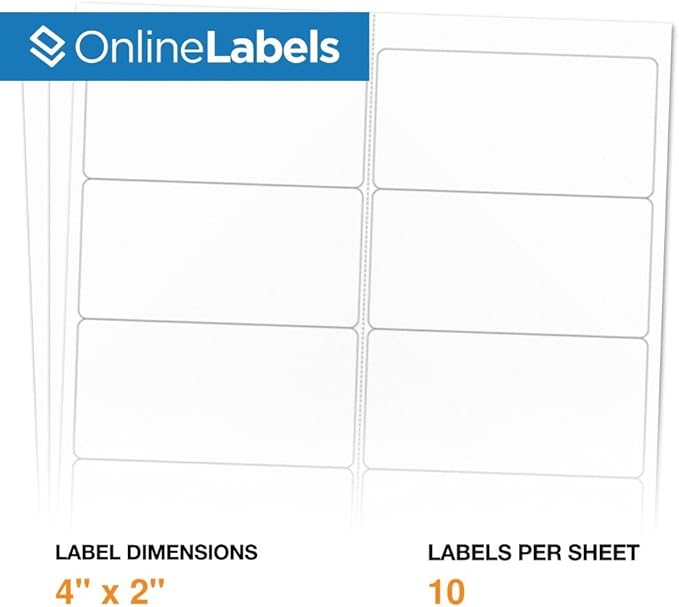 4 x 2 Rectangle Mailing Labels - Image 2