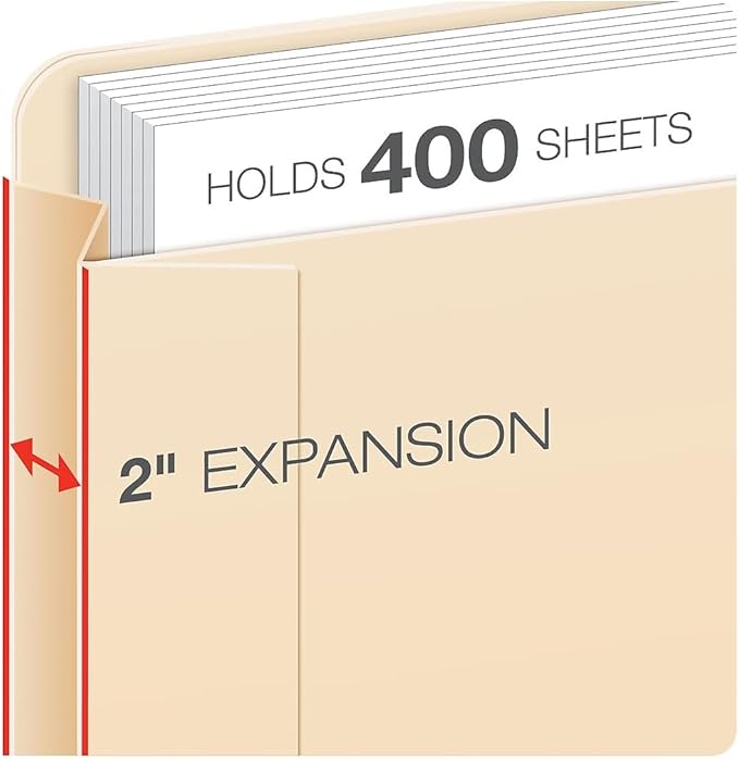 Pendaflex File Jackets, Legal Size, Reinforced Straight-Cut Tabs - Image 2