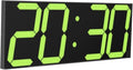 LED Large Digital Wall Clock, Oversize Digital Clock by CHKOSDA