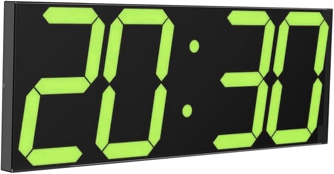 LED Large Digital Wall Clock, Oversize Digital Clock by CHKOSDA