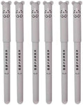 Piaogui 6pcs 0.5mm Erasable Gel Pens, Kawaii Cute Bear Pig Erasable Gel Pen Set by Unknown