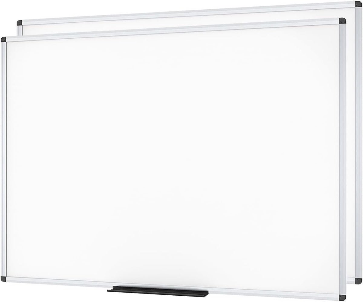 VIZ-PRO Magnetic Dry Erase White Board for Wall, 96 x 48 Inches, 2 Pack