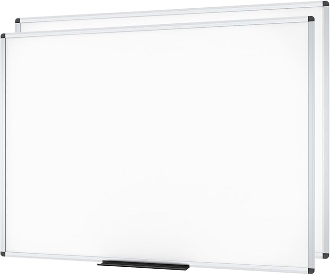 VIZ-PRO Large Magnetic Dry Erase White Board by VIZ-PRO