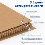 crugla 12x12x12 shipping boxes 10 pack, brown corrugated, package contents