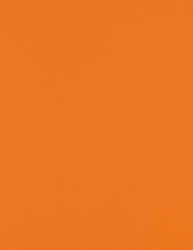 LUXPaper 8.5" x 11" Paper | Letter Size | Mandarin Orange | 80lb. Text | 50 Qty by LUXPaper