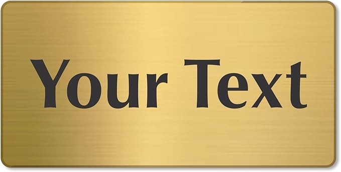 SmartSign Custom Brass Sign - Image 6