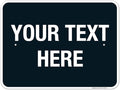 Personalized Custom Black Background Customize by SigoSigns