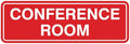 Standard Conference Room Sign -Red by All+Quality
